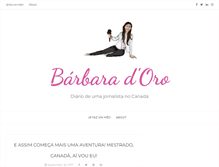 Tablet Screenshot of barbaradoro.net